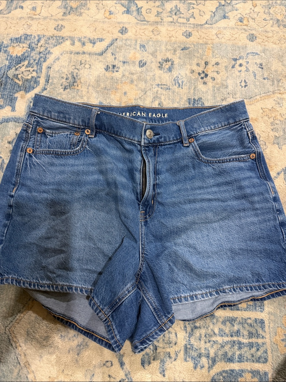 American Eagle Outfitters Women's Denim Shorts - Blue